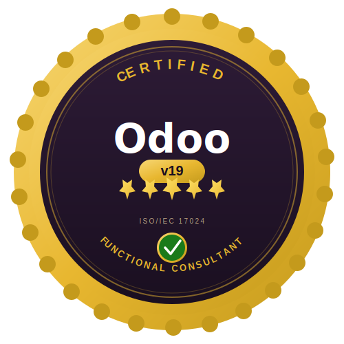 Certification Consultant Fonctionnel Odoo 19
